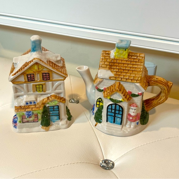 Other - Cream & Sugar Beautiful Fairy Houses Set.🧚‍♂️ 🧚‍♀️